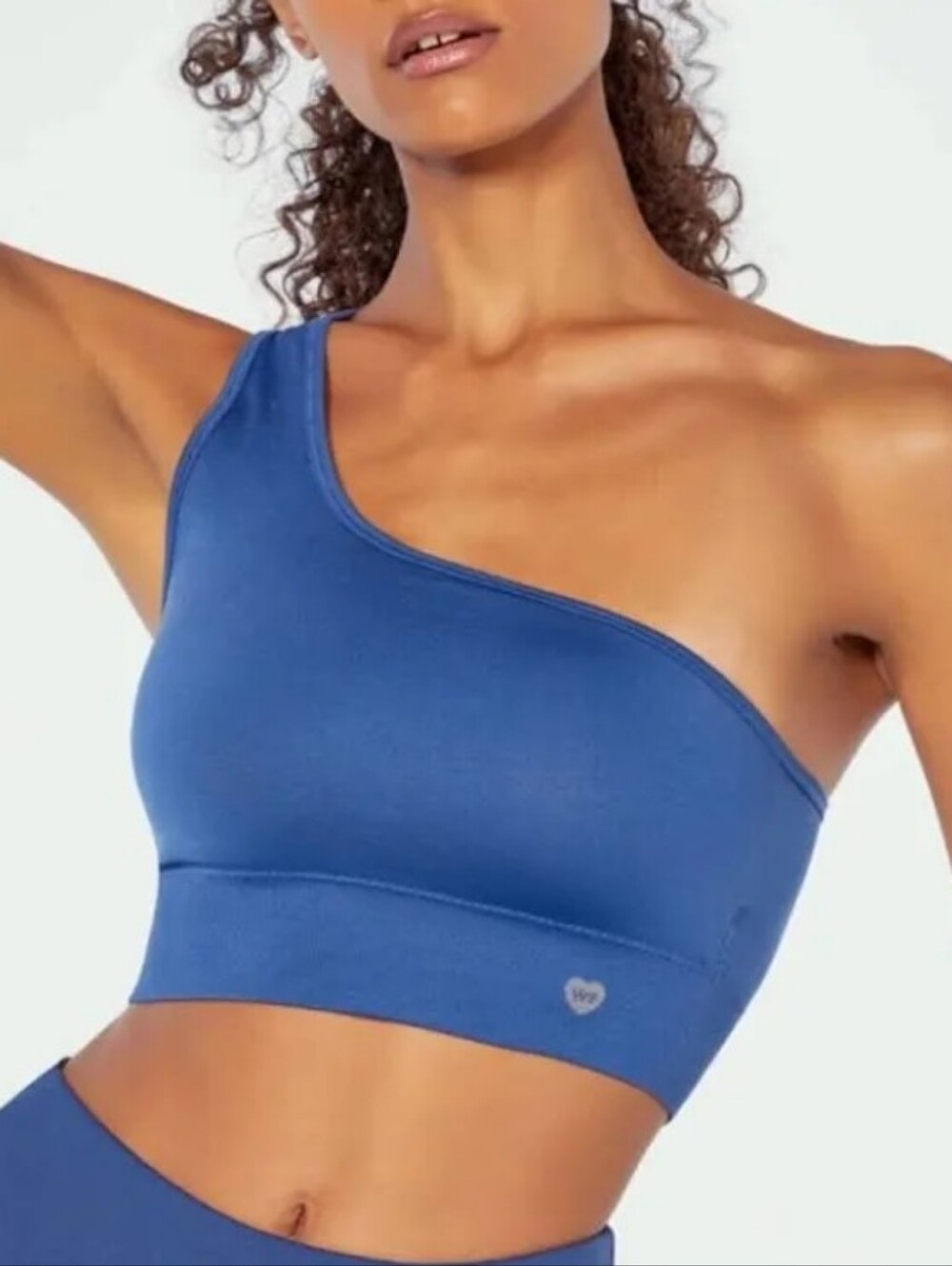 NEW! Wildfox One-Shoulder Sports Bra in Starry Night Navy Blue